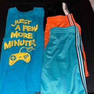 Boys size S gently used assorted clothing